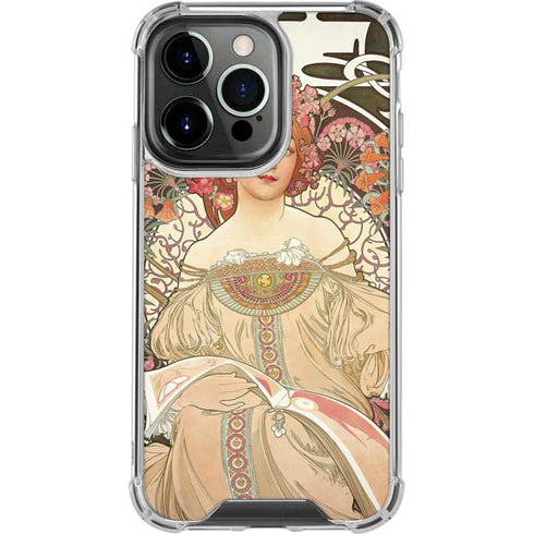 Alphonse Mucha Reverie 1897 iPhone 14 Pro Clear Case